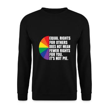 Equal Rights For Others Does Not Mean Fewer Rights - Unisex Pullover - Schwarz - Vorne - Alina (178cm) & Michal (187cm)