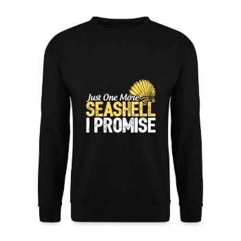 Just One More Seashell I Promise Scuba Diver Divin - Unisex Pullover - Schwarz - Vorne - Alina (178cm) & Michal (187cm)