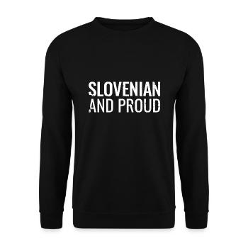 Slovenia Slovenia Slovenian Slovenian - Unisex Sweatshirt - black - Front - Alina (178cm) & Michal (187cm)