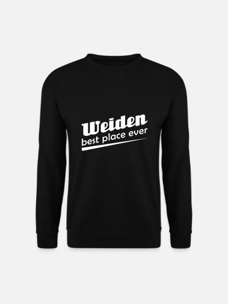 Weiden - Stadt best place ever - Unisex Pullover - Schwarz
