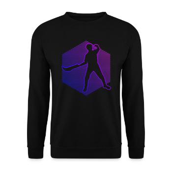 Pelota vasca Basque Pelota Pelota Ladies Jai Alai - Unisex Sweatshirt - black - Front - Alina (178cm) & Michal (187cm)