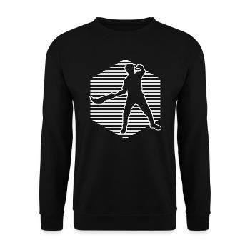 Basque Pelota Pelota vasca Pelota Women Men - Unisex Sweatshirt - black - Front - Alina (178cm) & Michal (187cm)