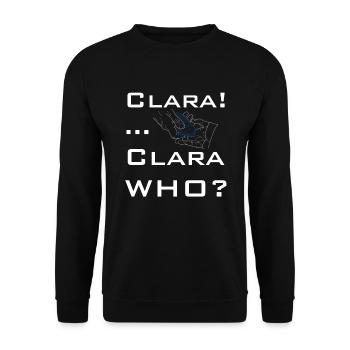 Kennst Du Clara? Für alle die sich nicht erinnern - Unisex Pullover - Schwarz - Vorne - Alina (178cm) & Michal (187cm)