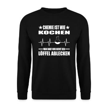 Chemie - Unisex Pullover - Schwarz - Vorne - Alina (178cm) & Michal (187cm)