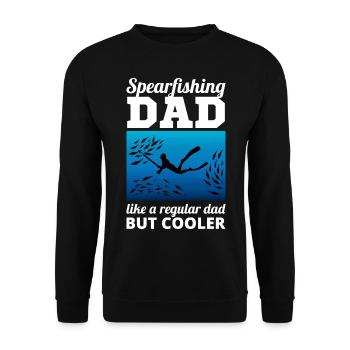 Pêche sous-marine Pêche sous-marine Papa Fête des Pères - Sweat-shirt Unisexe - noir - Devant - Alina (178cm) & Michal (187cm)