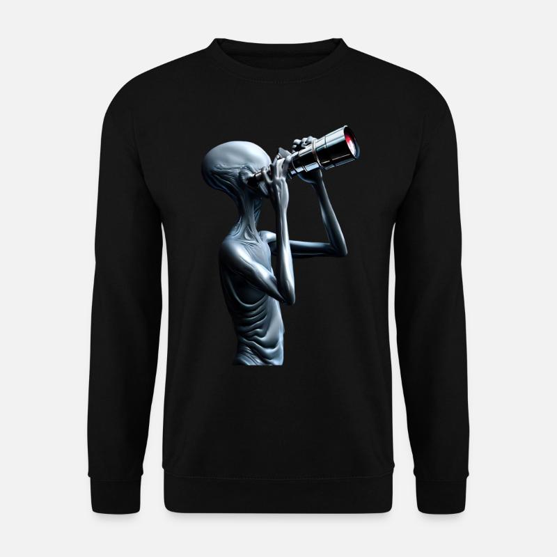 The Curious Alien - Unisex Sweatshirt - black