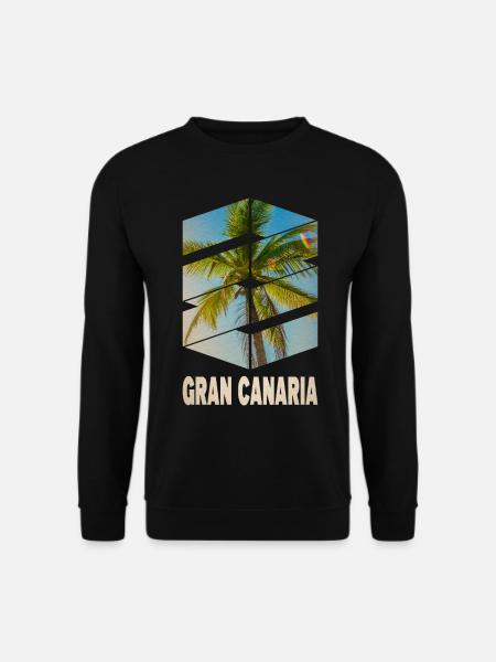 Gran Canaria Palmer Sommer Sol Strand Hav - Unisex sweater - sort