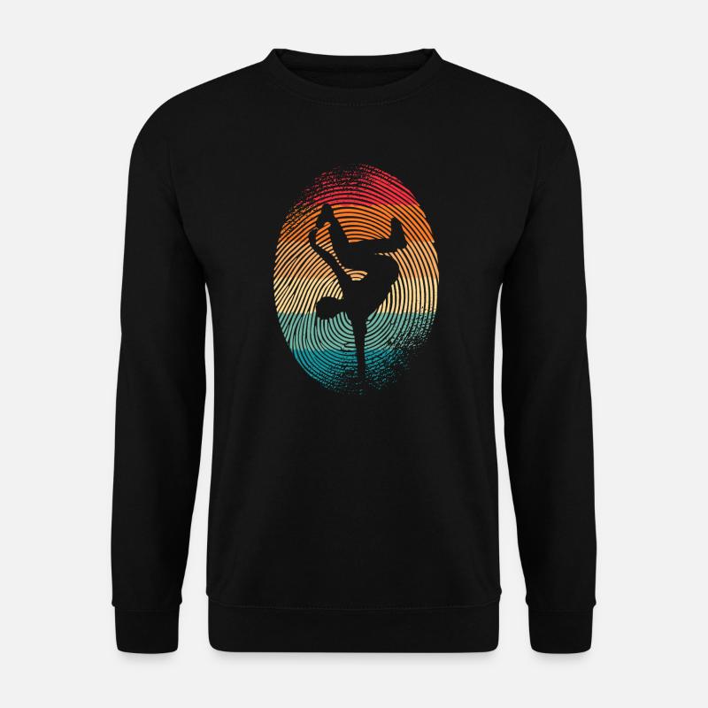 Breakdancer Breakdancing Fingerprint Breakdance - Unisex Sweatshirt - black