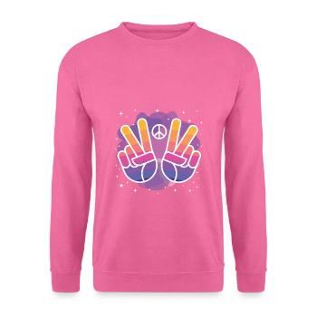 paix - Sweat-shirt Unisexe - rose - Devant