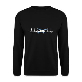 Argentine Drapeau Amérique du Sud Drapeau argentin - Sweat-shirt Unisexe - noir - Devant - Alina (178cm) & Michal (187cm)