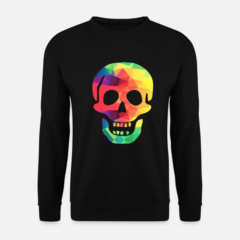 Bunter Totenkopf - Unisex Pullover - Schwarz