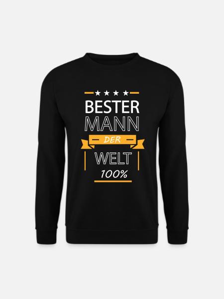 Bester Mann der Welt - Unisex Pullover - Schwarz