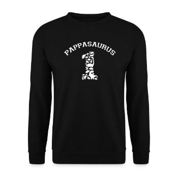 Cadeau de fête des pères Dinosaure T-Rex Numéro 1 - Sweat-shirt Unisexe - noir - Devant - Alina (178cm) & Michal (187cm)