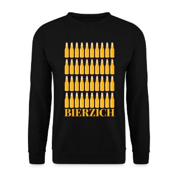 Bierzich 40. Geburtstag Vierzig Bier Vierzich 40 - Unisex Pullover - Schwarz - Vorne - Alina (178cm) & Michal (187cm)