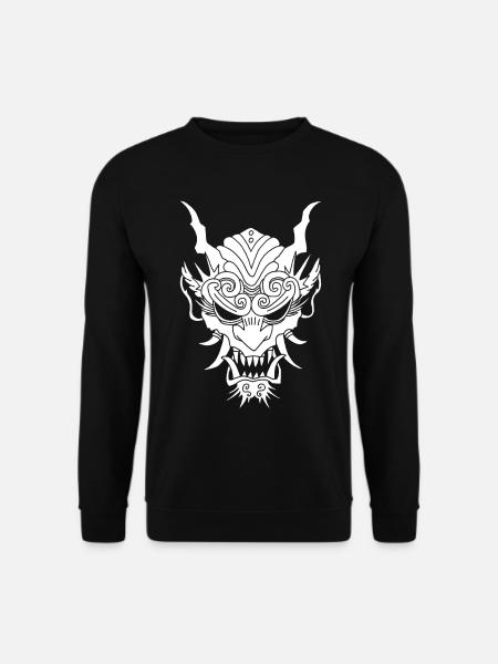 white gothic demon - Unisex Sweatshirt - black