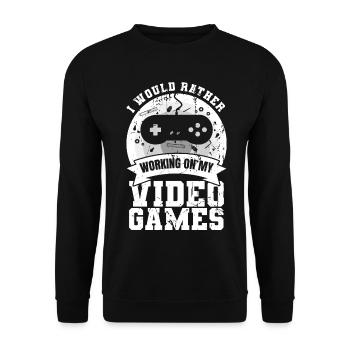 Spieleentwicklung - Unisex Pullover - Schwarz - Vorne - Alina (178cm) & Michal (187cm)