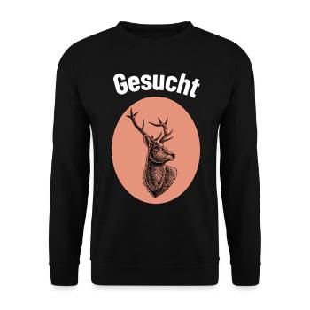 Amateurs de chasse - Sweat-shirt Unisexe - noir - Devant - Alina (178cm) & Michal (187cm)