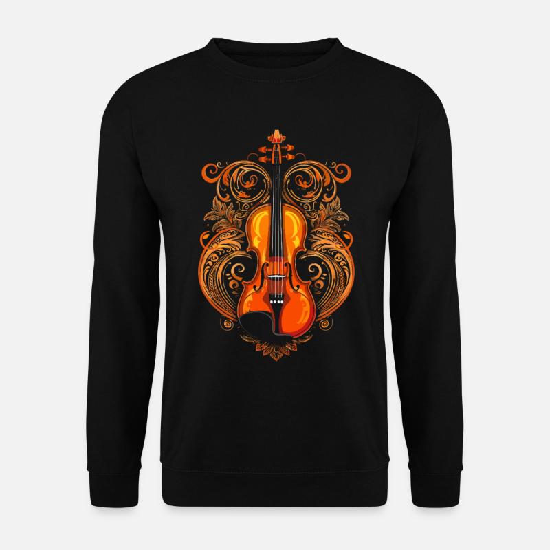 Violine Comic Art - Unisex Pullover - Schwarz