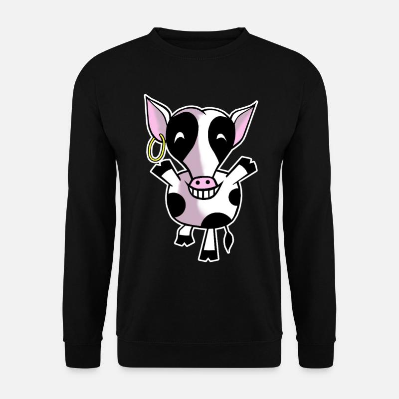 Glad ko - Unisex sweater - sort