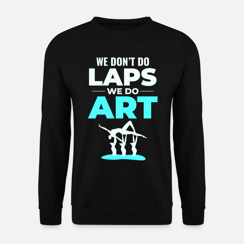 Dance Acrobat Illustration Synchronized Swimming - Unisex Sweatshirt - black