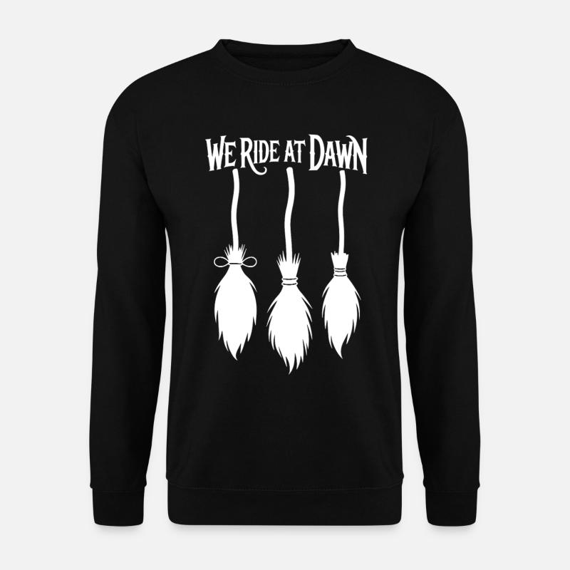 Balai de sorcière au lever du soleil - Sweat-shirt Unisexe - noir