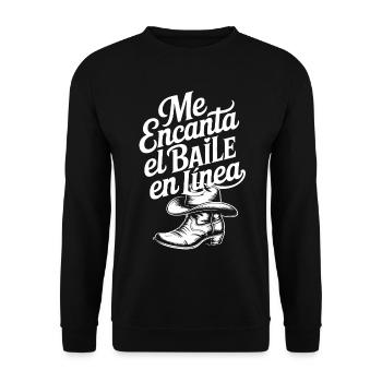 J’adore la danse en ligne - Sweat-shirt Unisexe - noir - Devant - Alina (178cm) & Michal (187cm)