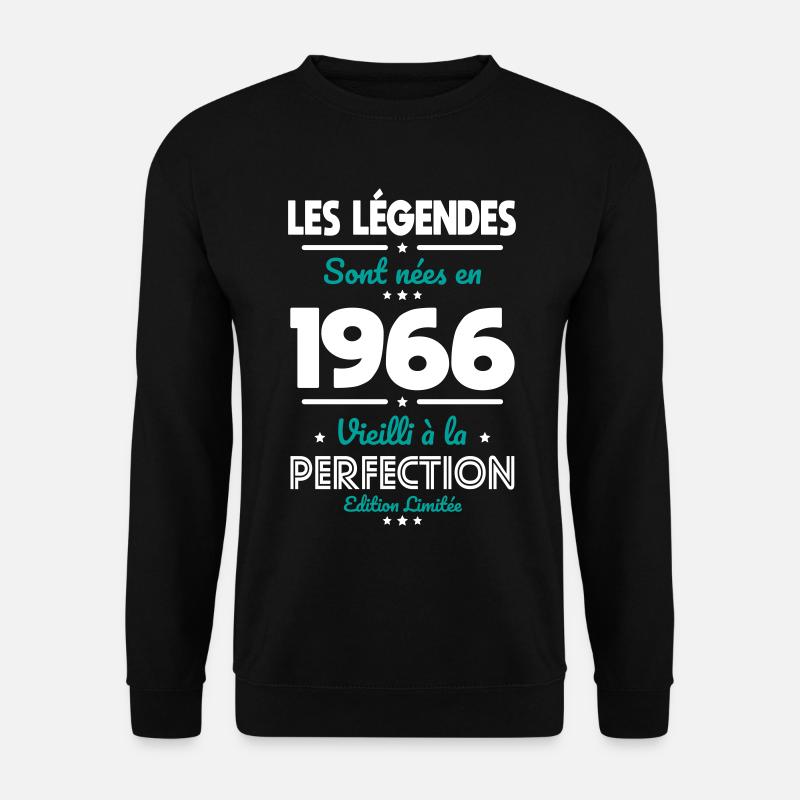 1966 – Legends – Perfekt gereift - Unisex Pullover - Schwarz