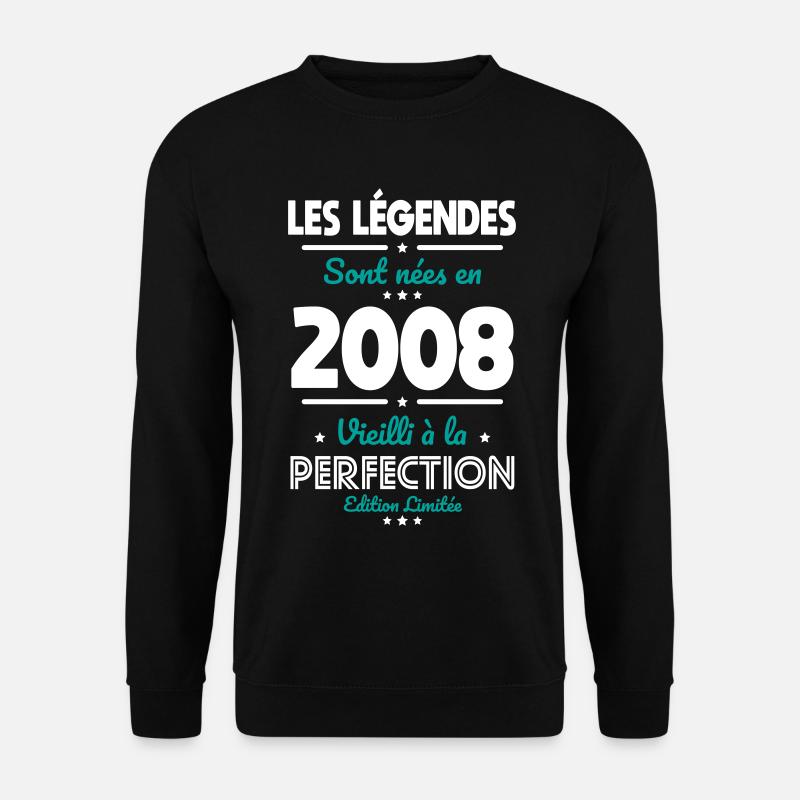 2008 – Legends – Perfekt gereift - Unisex Pullover - Schwarz