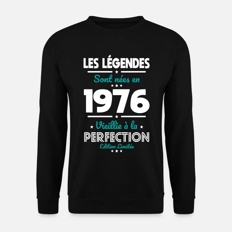 1976 – Legends – Perfekt gereift - Unisex Pullover - Schwarz
