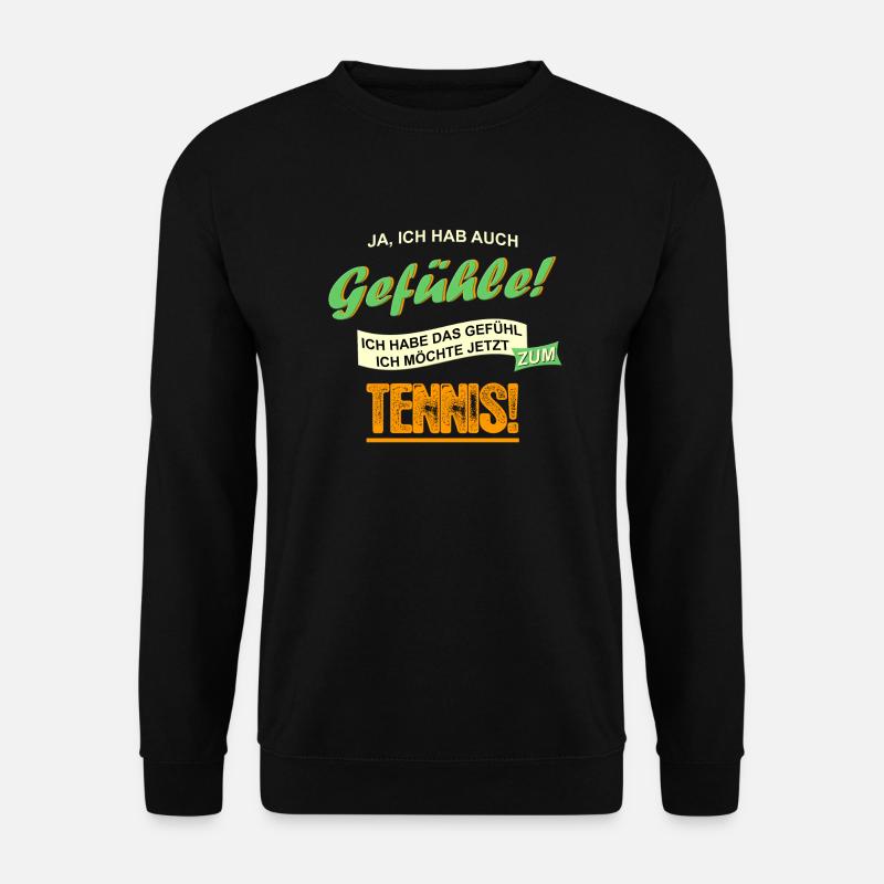 Tennis Gefühl - Unisex Pullover - Schwarz