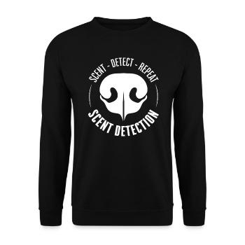 DÉTECTION DE PARFUM Chiens de dressage Chiens Recherche Chiens - Sweat-shirt Unisexe - noir - Devant - Alina (178cm) & Michal (187cm)
