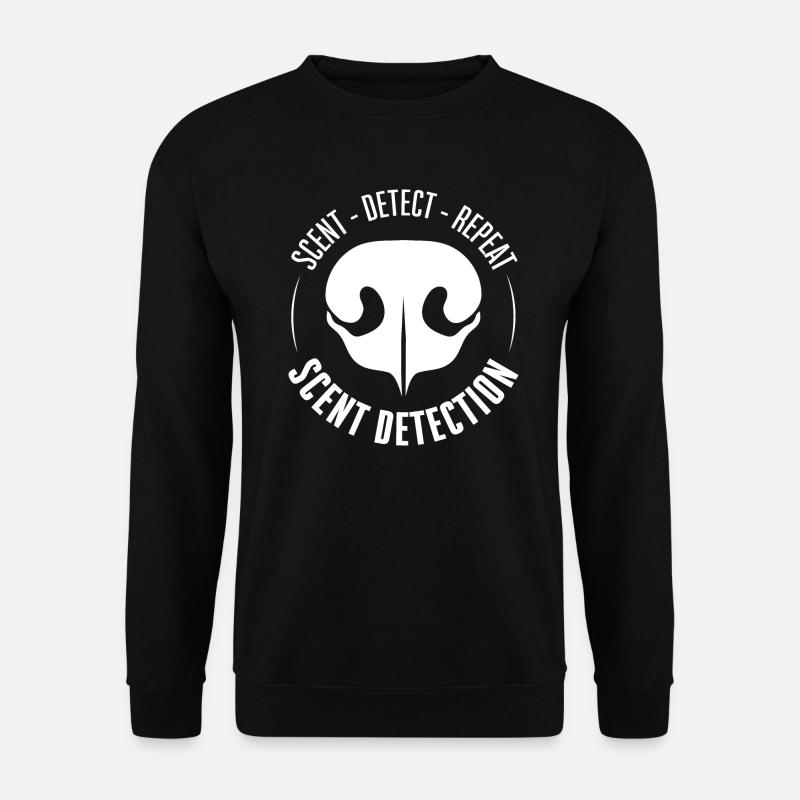 SCENT DETECTION Hundetraining Hunde Suchhunde - Unisex Pullover - Schwarz