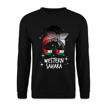 Sahara occidental - Sweat-shirt Unisexe - noir - Devant - Alina (178cm) & Michal (187cm)
