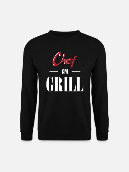 Chef am Grill - Unisex Pullover - Schwarz