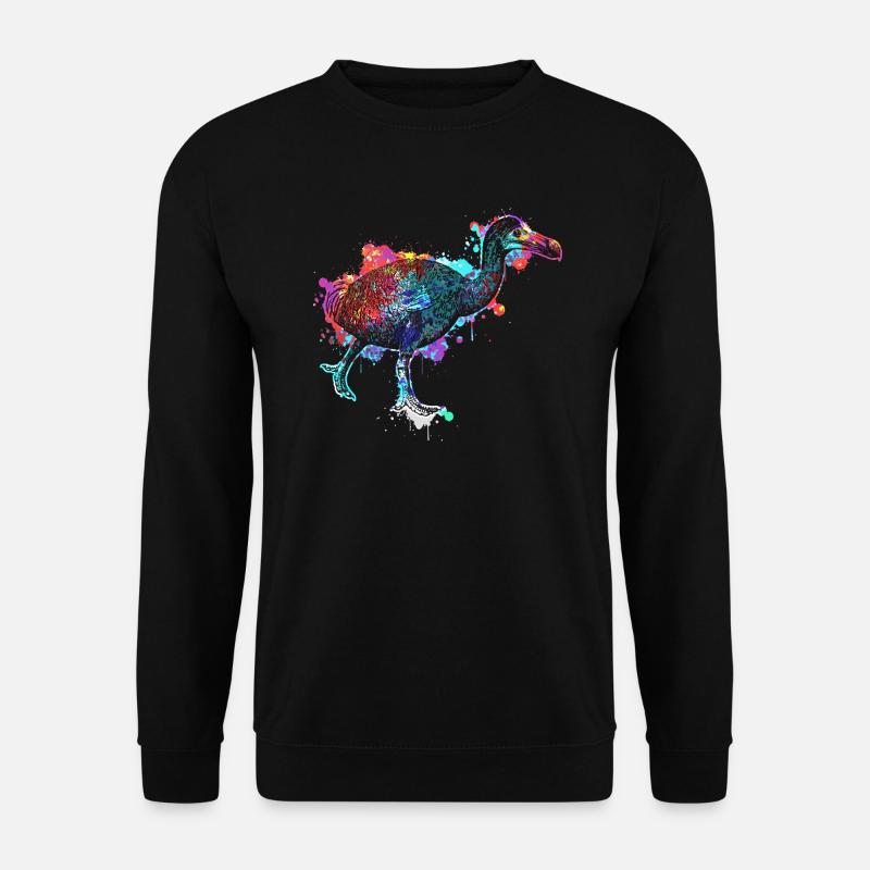 Dodo - ausgestorbener flugunfähiger Vogel - Unisex Pullover - Schwarz