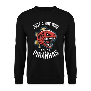 Piranha - Unisex Pullover - Schwarz - Vorne - Alina (178cm) & Michal (187cm)