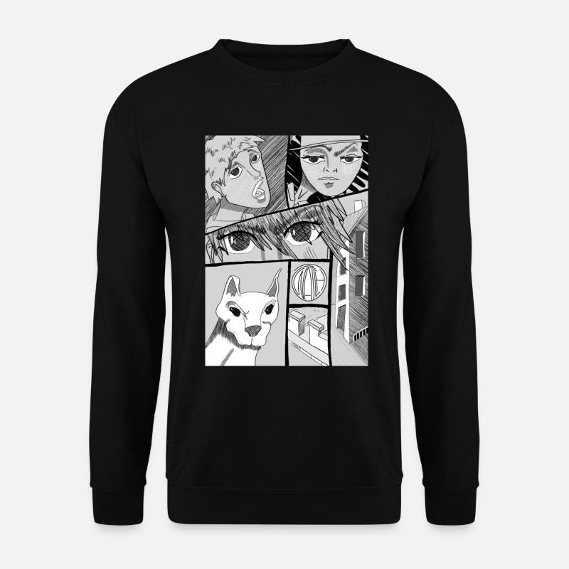 Comic Dog - Unisex Sweatshirt - black