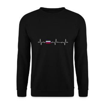 Russie - Sweat-shirt Unisexe - noir - Devant - Alina (178cm) & Michal (187cm)