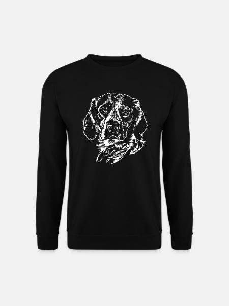 EPAGNEUL BRETON Wilsigns Jagdhund Brittany Spaniel - Unisex Pullover - Schwarz