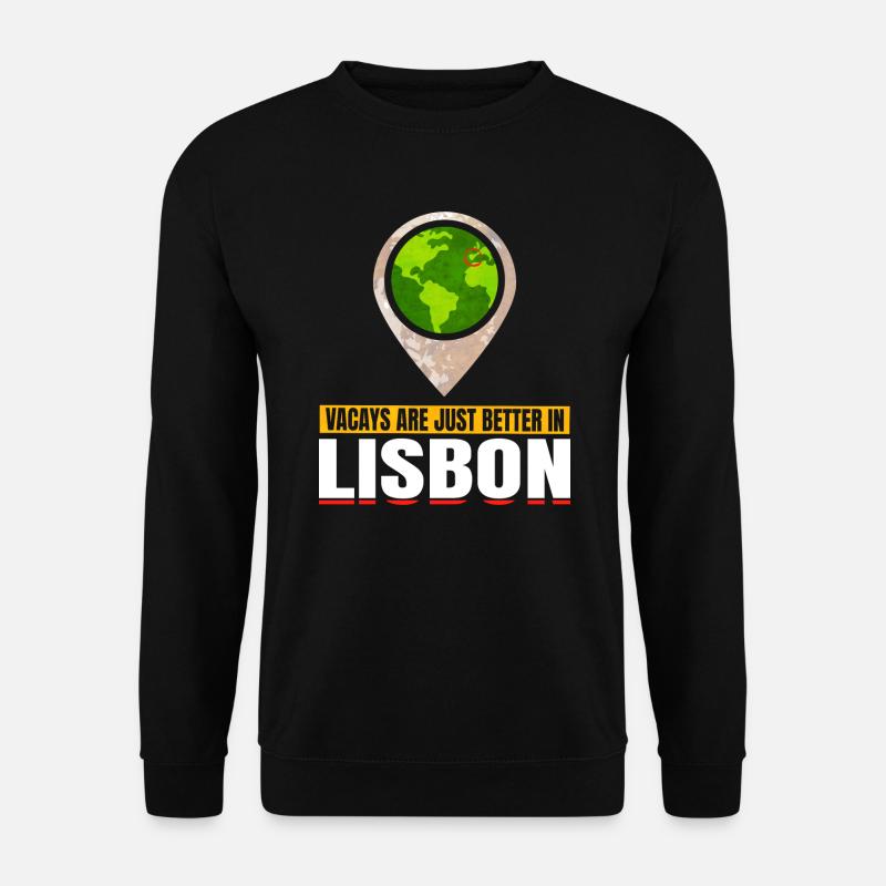 Joyable Lisbonne Agréable Tourisme Citation - Sweat-shirt Unisexe - noir