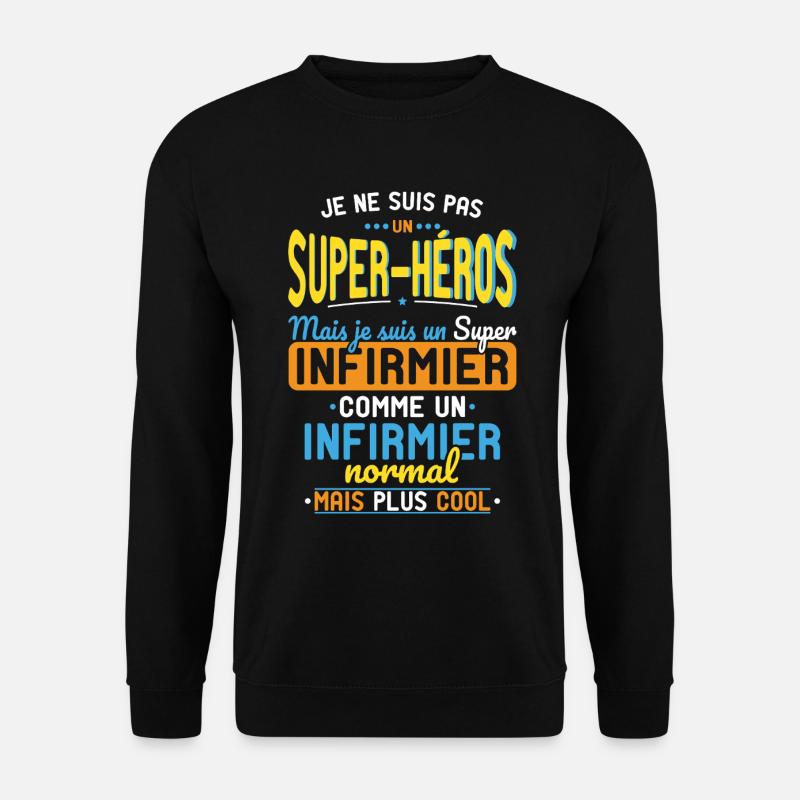 Kein Superheld, sondern ein Super-Sanitäter - Unisex Pullover - Schwarz