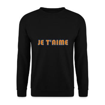 BONNE FÊTE PAPA. PAPA. FÊTE DES PÈRES. PÈRE - Sweat-shirt Unisexe - noir - Devant - Alina (178cm) & Michal (187cm)
