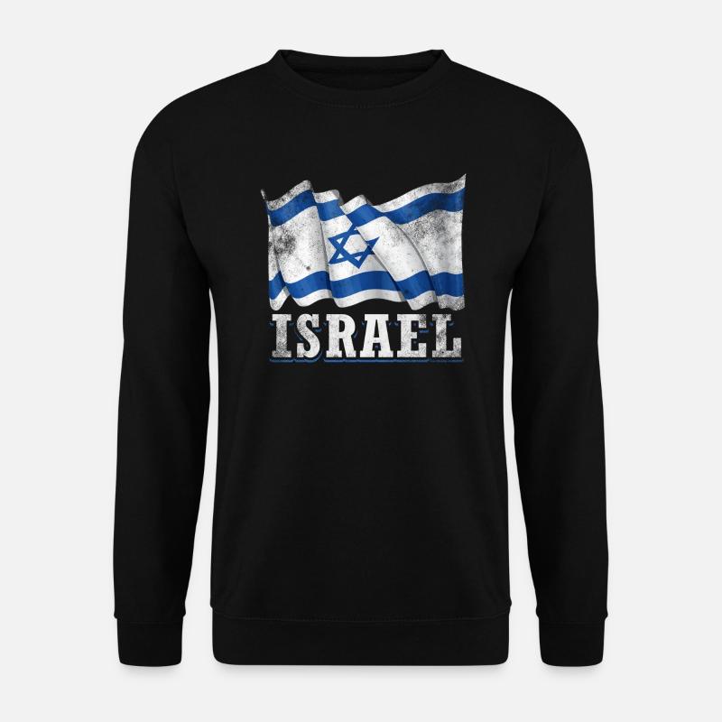 Drapeau d’Israël - Sweat-shirt Unisexe - noir