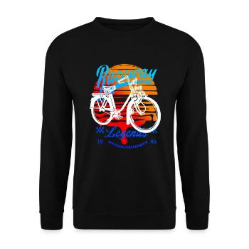Mofa Kult Velo Vintage - Unisex Pullover - Schwarz - Vorne - Alina (178cm) & Michal (187cm)