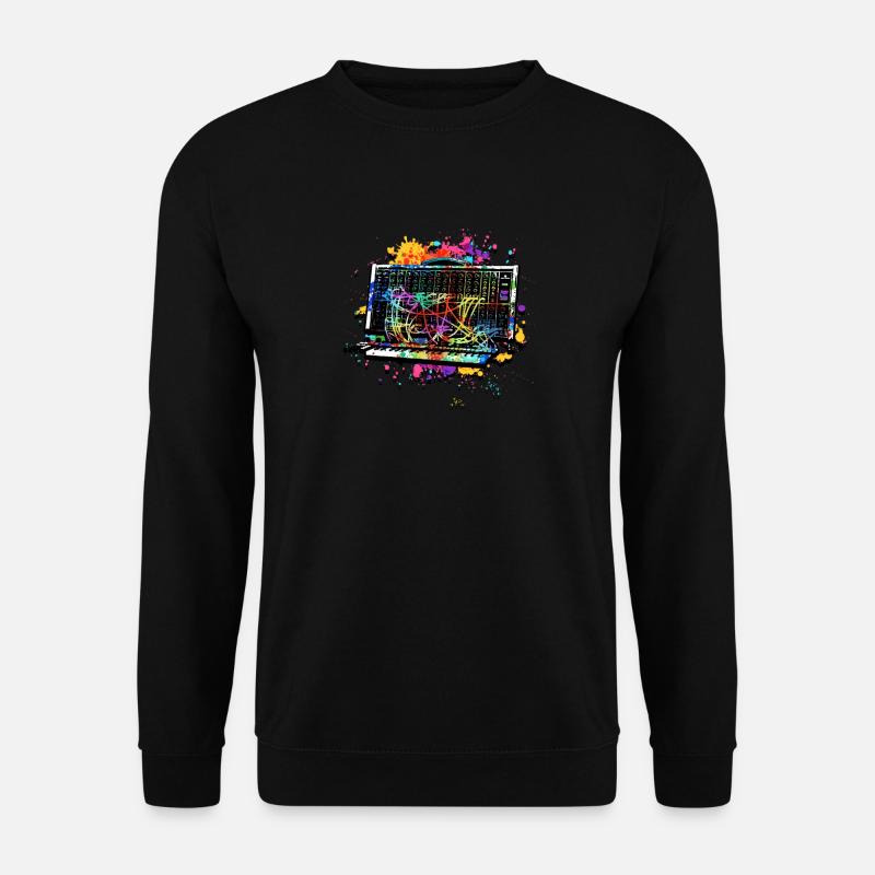 Synthesizer and drum machine - beat generation - Unisex Sweatshirt - black