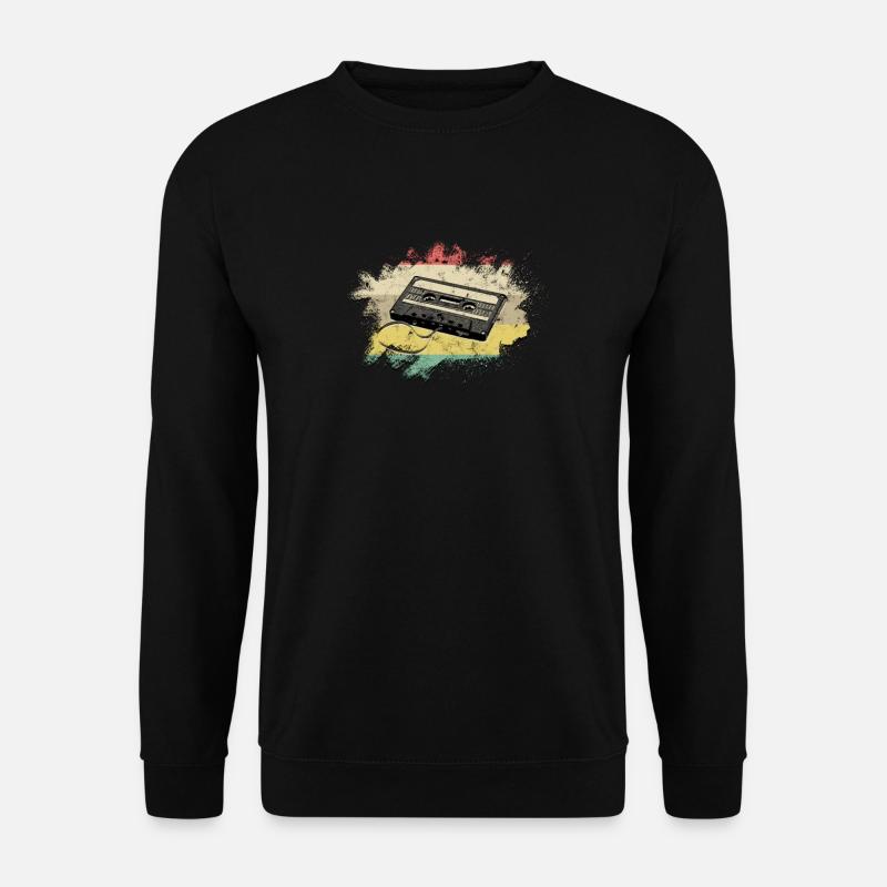 Coole OldSchool Retro Musik - Vinyl - Unisex Pullover - Schwarz