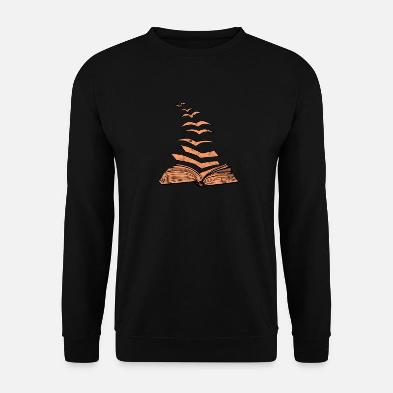 Bibliothek Bücherei Lehrer Buch Geschenke - - Unisex Pullover - Schwarz