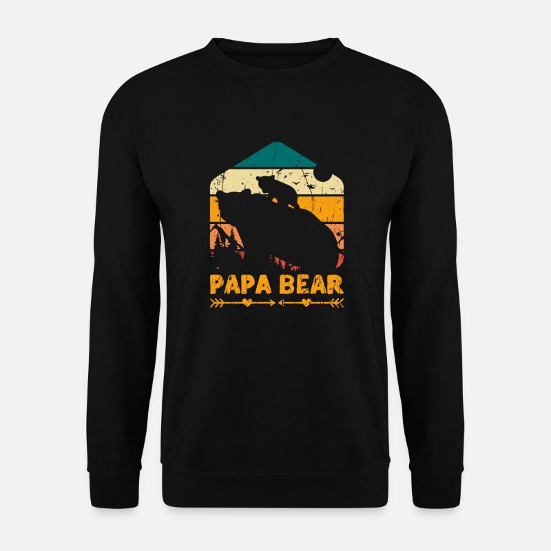 Papa Bear - Familie - Unisex Pullover - Schwarz