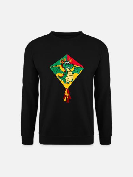 Süßer Flugdrachen - Unisex Pullover - Schwarz