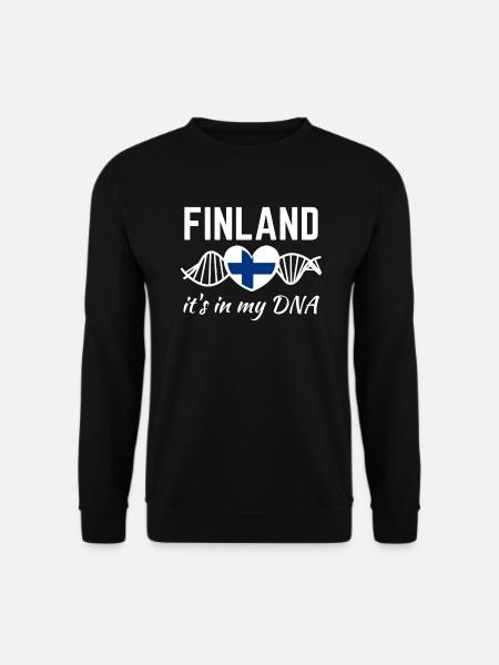 Finnland ist in meiner DNA - Unisex Pullover - Schwarz